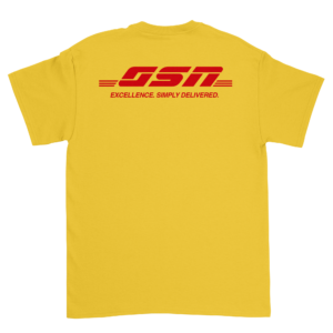 GSN Special Delivery T-Shirt in Yellow + Red